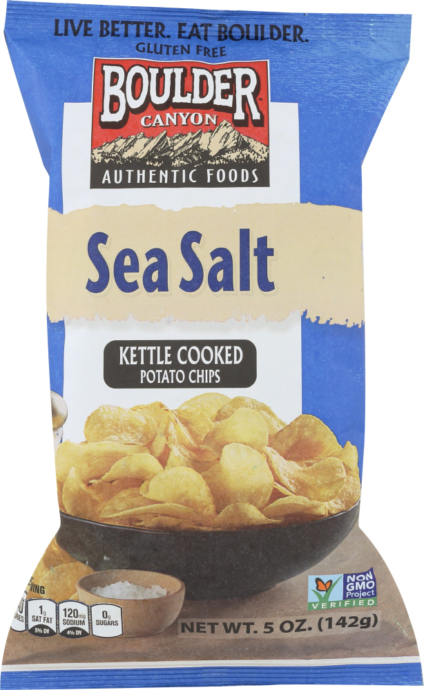 Classic Sea Salt Kettle Cooked Chips, Classic Sea Salt - 708163950056