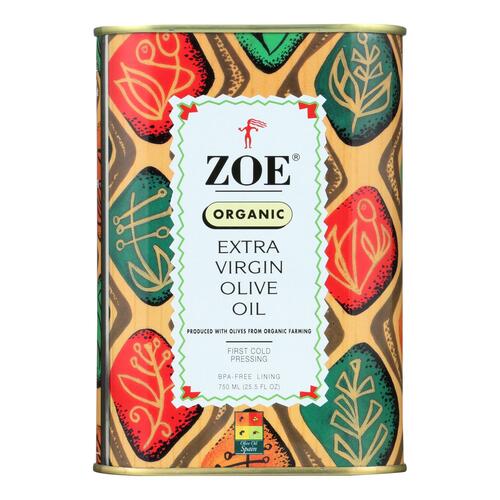 Zoe - Organic Extra Virgin Olive Oil - Case Of 6 - 25.5 Fl Oz. - 0708271202702