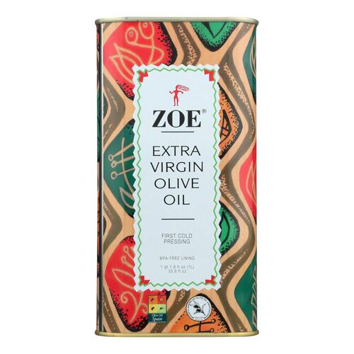 Zoe - Extra Virgin Olive Oil - Case Of 6 - 1 Liter - 0708271510173