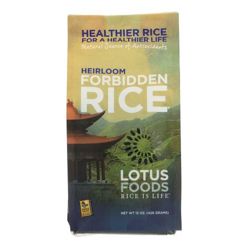 LOTUS FOODS: Heirloom Forbidden Black Rice, 15 oz - 0708953002101