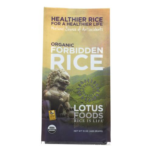 LOTUS FOODS: Organic Forbidden Rice, 15 oz - 0708953102603
