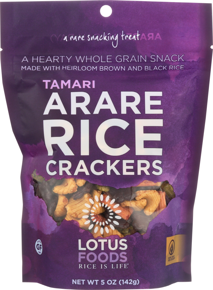 LOTUS FOODS: Tamari Arare Rice Crackers, 5 oz - 0708953411019