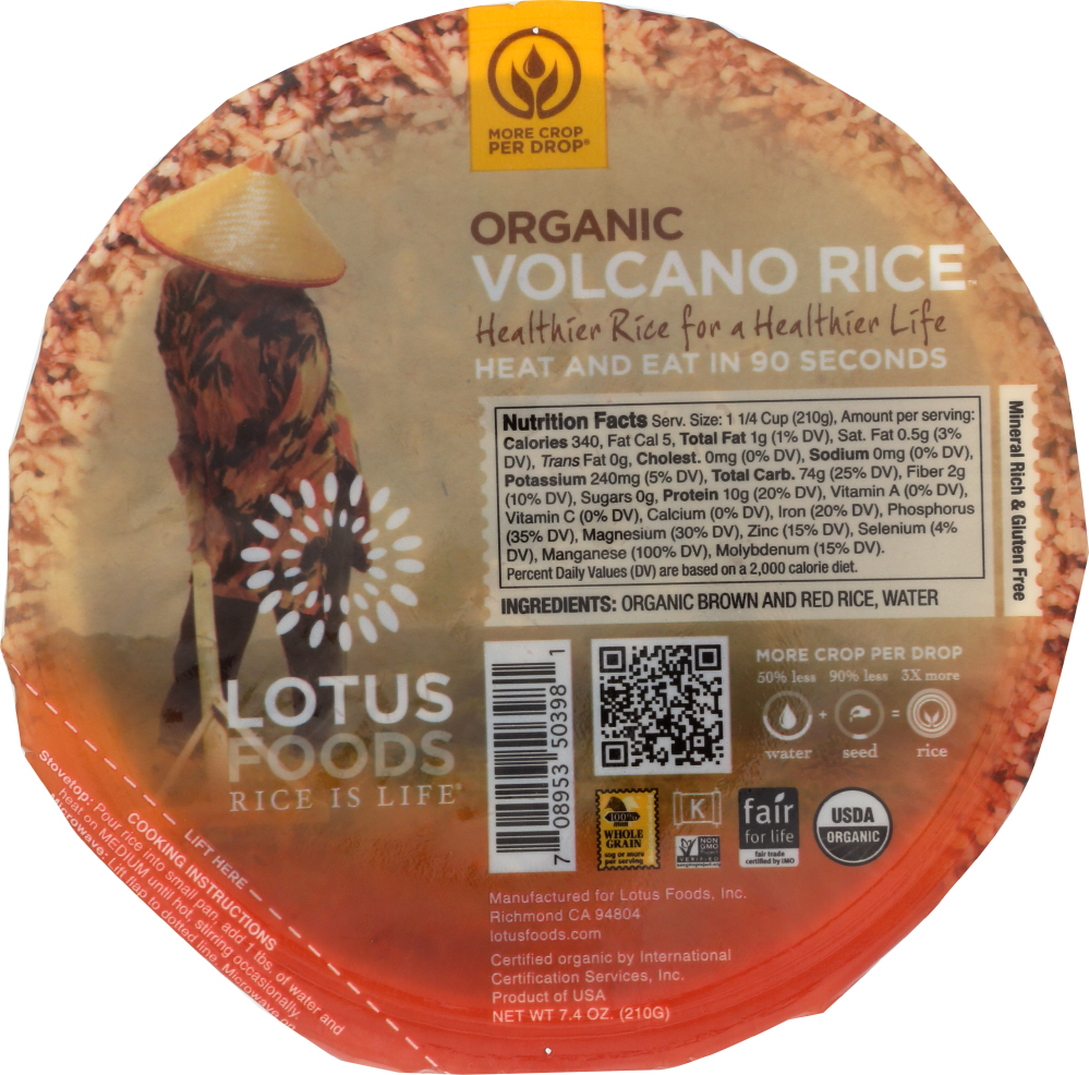Organic Volcano Rice - 708953503981