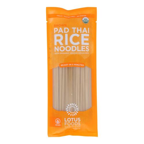 LOTUS FOODS: Pad Thai Rice Noodles Organic Brown Rice, 8 oz - 0708953641034