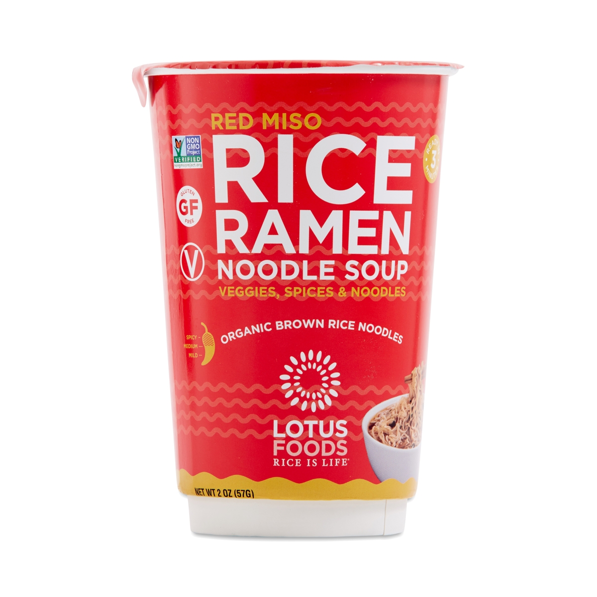 LOTUS FOODS: Red Miso Soup with Brown Rice Ramen, 2 oz - 0708953651019