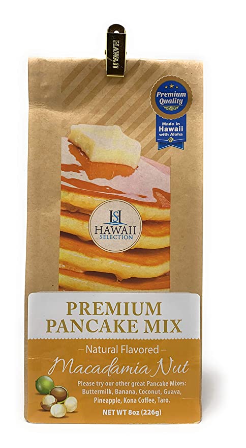 Hawaii Selection, Pancake Mix Premium Macadamia Nut, 8 Ounce - 709317923612