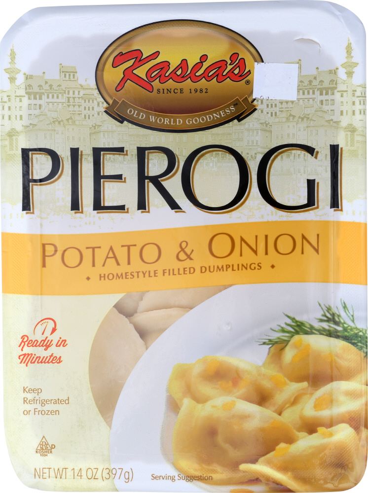 KASIAS: Potato & Onion Pierogi, 14 oz - 0709481000225