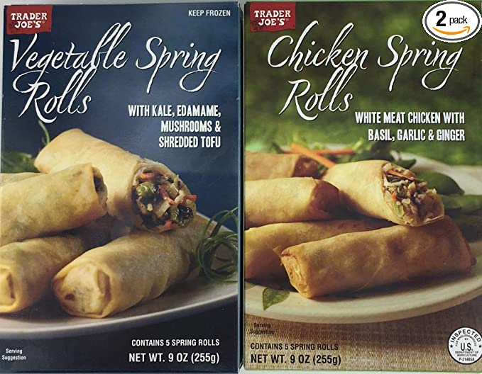  Trader Joe's Chicken & Vegetable Spring Roll Variety Pack (2 Flavors)  - 710051616463