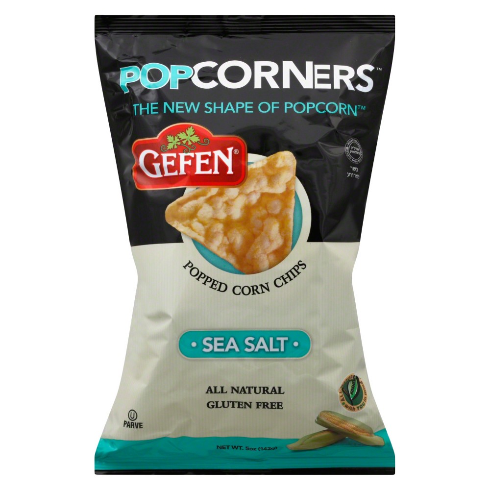 Gefen, Popcorners, Popped Corn Chips, Sea Salt - 710069004559