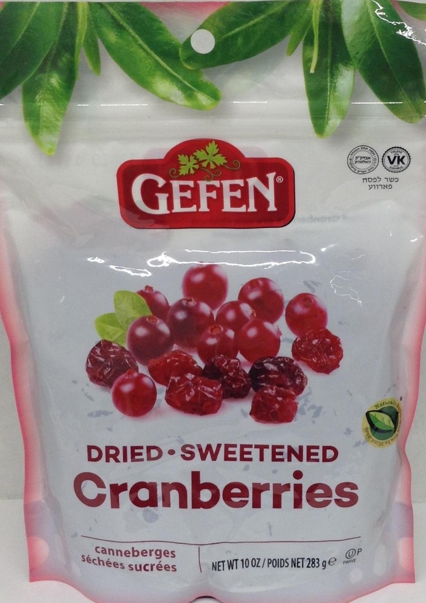 GEFEN: Dried Sweetened Cranberries, 10 oz - 0710069101364