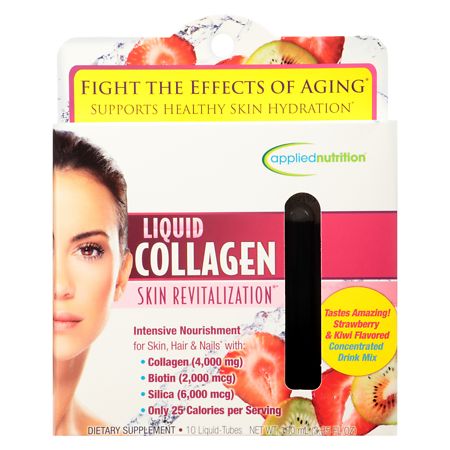 Applied Nutrition Collagen Skin Revitalization Liquid Strawberry and Kiwi 10 mL - 710363578374