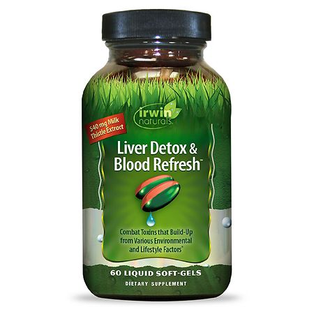 Irwin Naturals Liver Detox & Blood Refresh Dietary Supplement 60 count - 710363594619