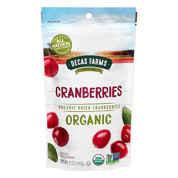 Organic Sweetened Dried Cranberries - 710456034008