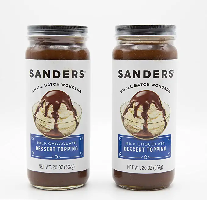 Sanders Milk Chocolate Hot Fudge Topping 20 oz (Pack of 2) - 035902172029