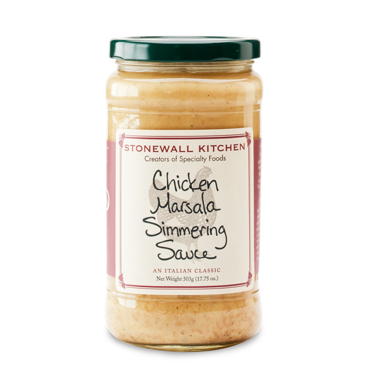 STONEWALL KITCHEN: Chicken Marsala Simmering Sauce, 17.75 oz - 0711381315156