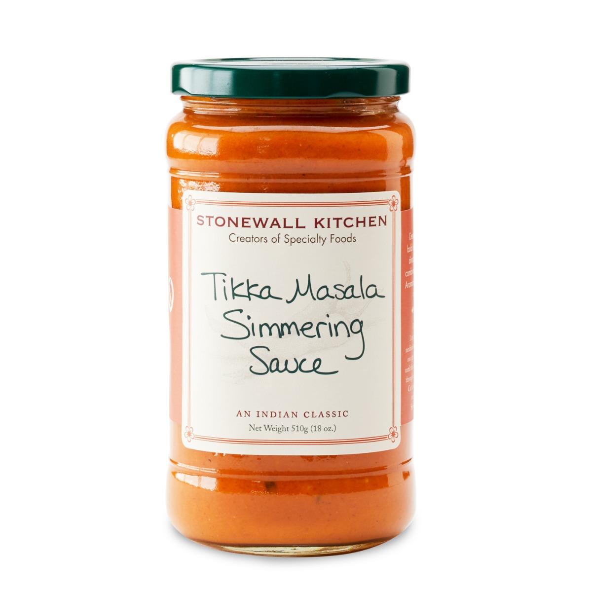 STONEWALL KITCHEN: Tikka Masala Simmering Sauce, 18 oz - 0711381321003