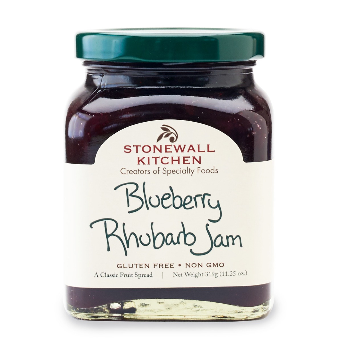 STONEWALL KITCHEN: Blueberry Rhubarb Jam, 11.25 fo - 0711381323564