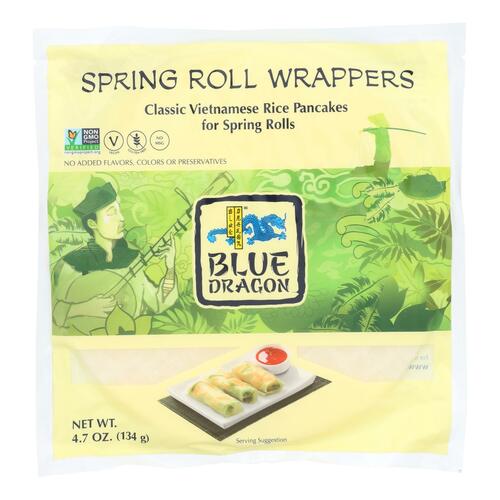 Blue Dragon - Wrappers - Spring Roll - Case Of 12 - 4.7 Oz - 711464015812