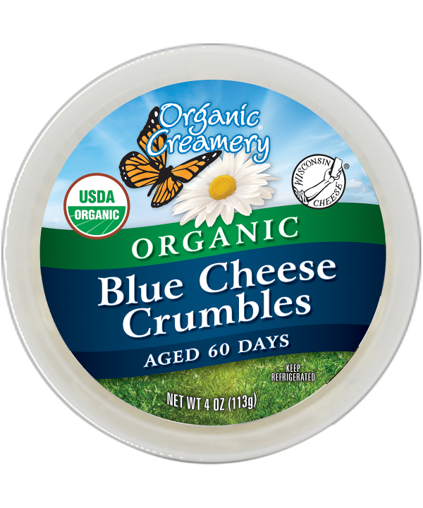ORGANIC CREAMERY: Organic Blue Cheese Crumble, 4 oz - 0711565004005