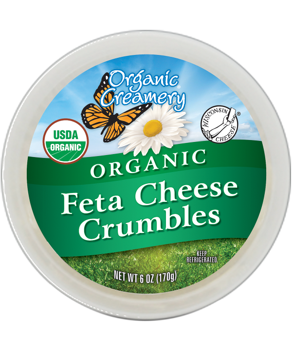ORGANIC CREAMERY: Organic Feta Cheese Crumbles, 6 oz - 0711565006139