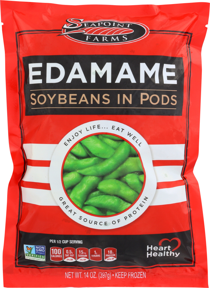 SEA POINT FARMS: Edamame Soybean In Pods Frozen, 14 oz - 0711575004996