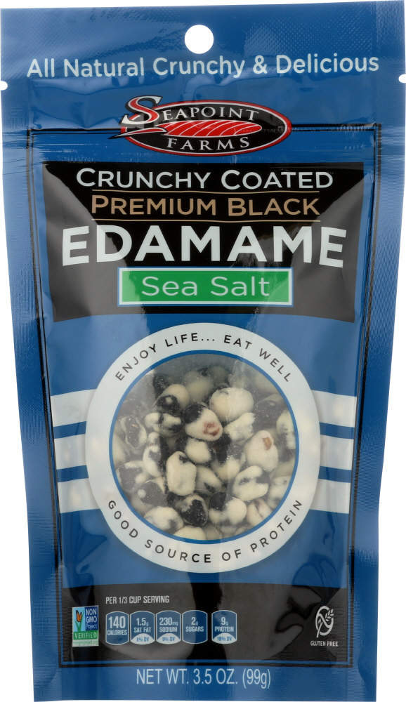Sea Salt Crunchy Coated Premium Black Edamame, Sea Salt - 711575007416