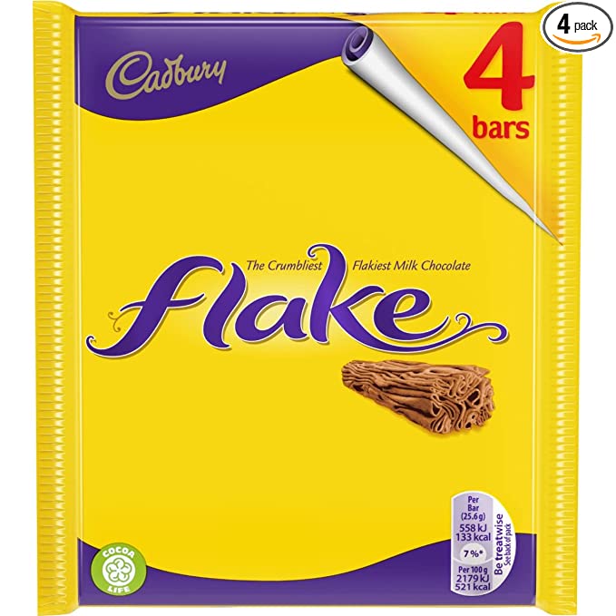  Original Cadbury Candy Bar Flake Chocolate Imported From The UK England  - 711583637278