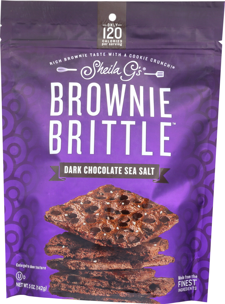 SHEILA GS: Brownie Brittle Dark Chocolate Sea Salt, 5 oz - 0711747012255