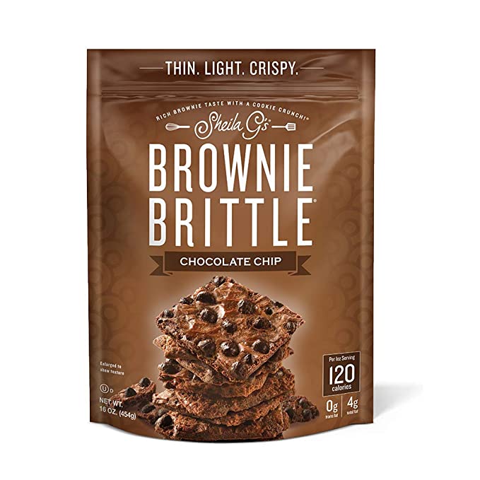  Sheila G's Brownie Brittle, Chocolate Chip, 16 Ounce Bag (Packaging May Vary)  - 711747011265