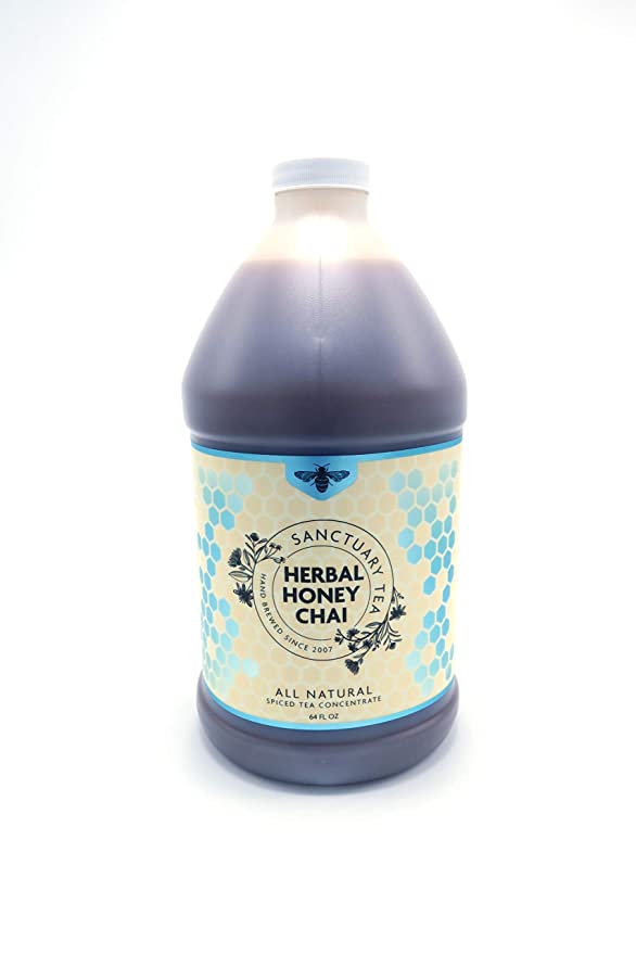 Sanctuary Chai Tea - Herbal (Rooibos) Honey Chai - 64 oz - 712096811476