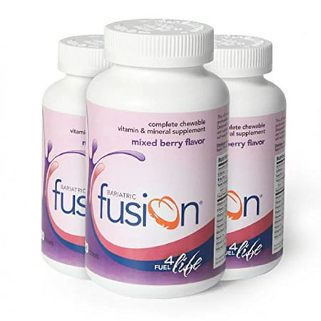 Bariatric Fusion: Complete Chewable Vitamin and Mineral Supplement Mixed Berry Flavor Tablets 120 Tablets - 712323514286