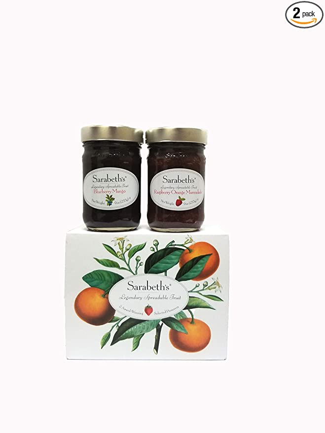 Sarabeth's Two Jar Gift Box Set - Blueberry Mango & Raspberry Orange Marmalade - 713109082081