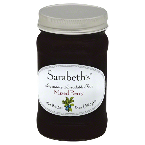 SARABETHS: Fruit Spread Mixed Berry, 18 oz - 0713109160123