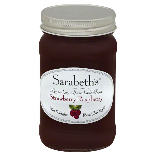 SARABETHS: Fruit Spread Strawberry Raspberry, 18 oz - 0713109160130