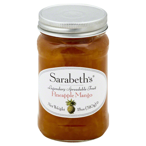SARABETHS: Fruit Spread Pineapple Mango, 18 oz - 0713109160178
