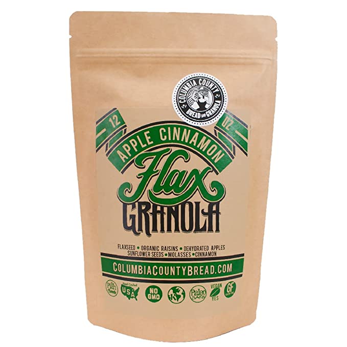  Flax Granola - Apple Cinnamon - The Plan Friendly, Gluten Free - 12 oz - 713757792219