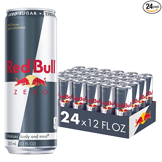  Red Bull Energy Drink, Zero, 12 fl oz (24 Pack)  - 611269615050