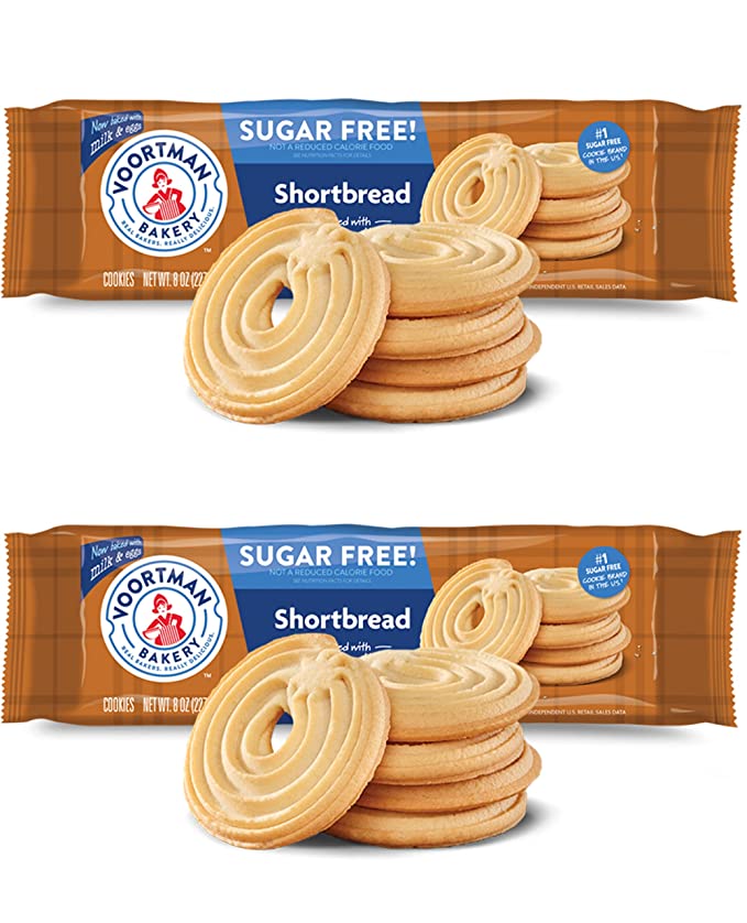  Voortman Bakery #1 Sugar Free Shortbread Cookies (Pack of 2) Really delicious!  - 714651370350