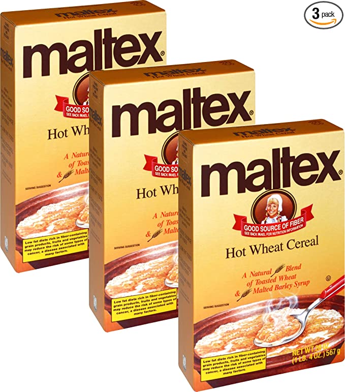  Maltex Hot Wheat Cereal Toasted Wheat and Malted Barley 20 Ounce (Pack of 3) - 714983628044