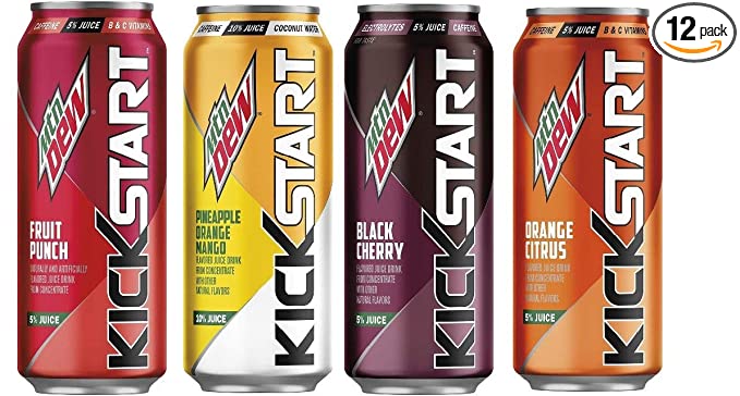 Mtn Dew Kickstart Energy Drink - Variety Pack - 715120246640