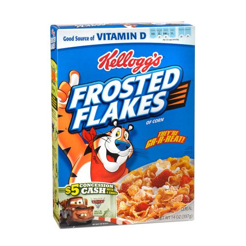  KELLOGGS FROSTED FLAKES CEREAL 14 OZ BOX - 715869440026