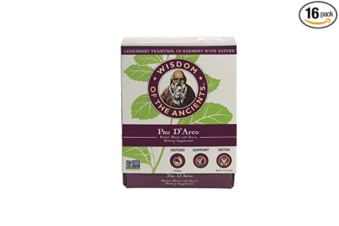 Wisdom of the Ancients Pau D’ Arco Tea Bags, 1.1 oz - 716123125284