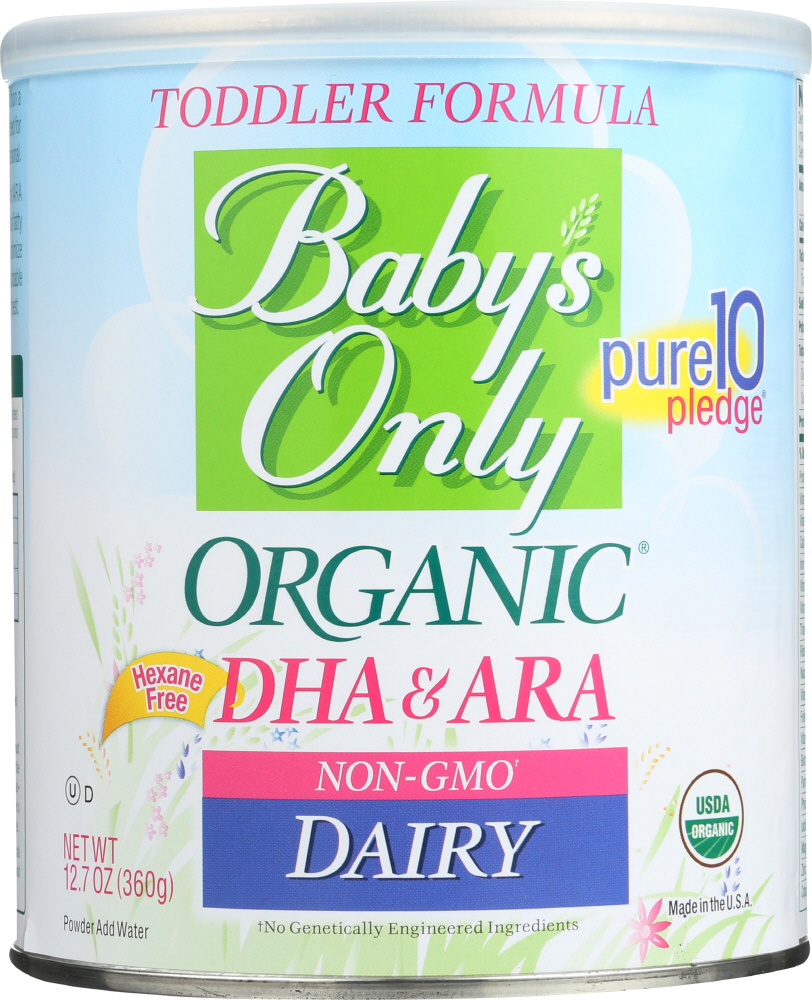 Babys Only Organic Toddler Formula - Organic - Dairy - Dha And Ara - 12.7 Oz - Case Of 6 - 0716514229027