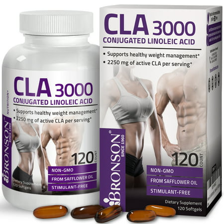 CLA 3000 Conjugated Linoleic Acid for Weight Management, 120 Softgels - 716563711016