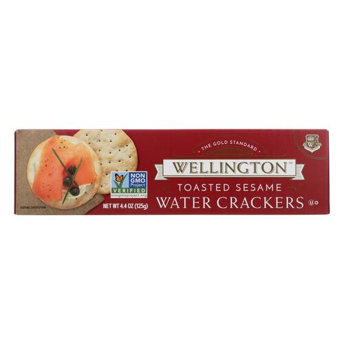 WELLINGTON: Toasted Sesame Water Cracker, 4.4 oz - 0717067133014