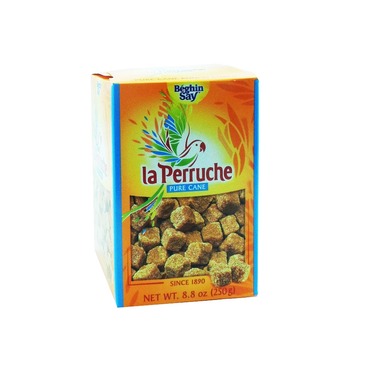 La Perruche French Brown Cane Sugar Cubes 250 g/8.8 oz - 717067230072