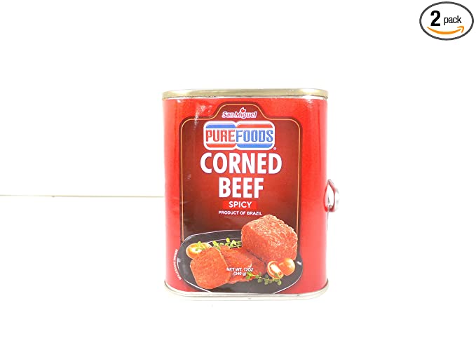 SanMiguel Pure Foods Spicy Corned Beef Product of Brazil 340gr (2) - 717434992626