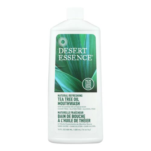 DESERT ESSENCE: Tea Tree Oil Mouthwash, 16 oz - 0718334221137