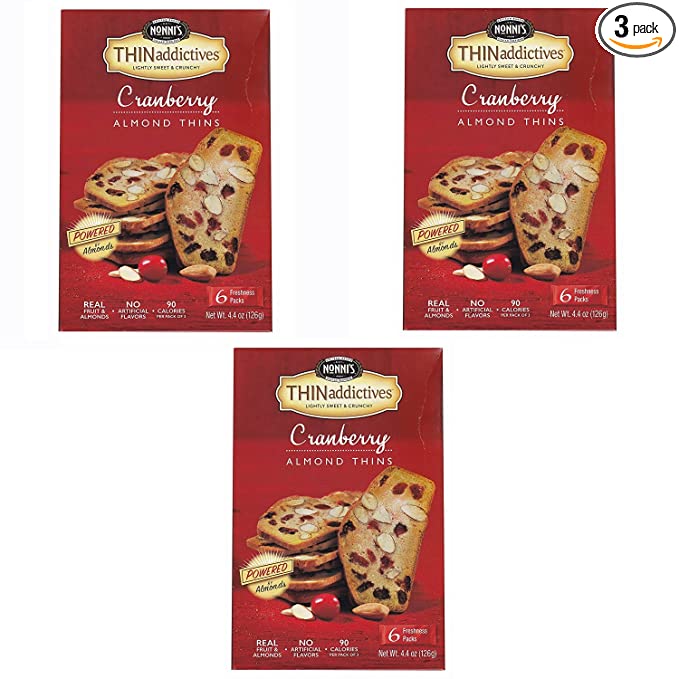 Cranberry Almond Thin Cookies, Cranberry - 718604972332