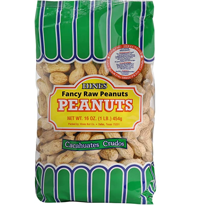 Hines Nuts Company | PEANUTS RAW IN SHELL Bag 16oz (Great for making your own boiled peanuts) Ideal to feed Outdoor Wildlife - 719243718633